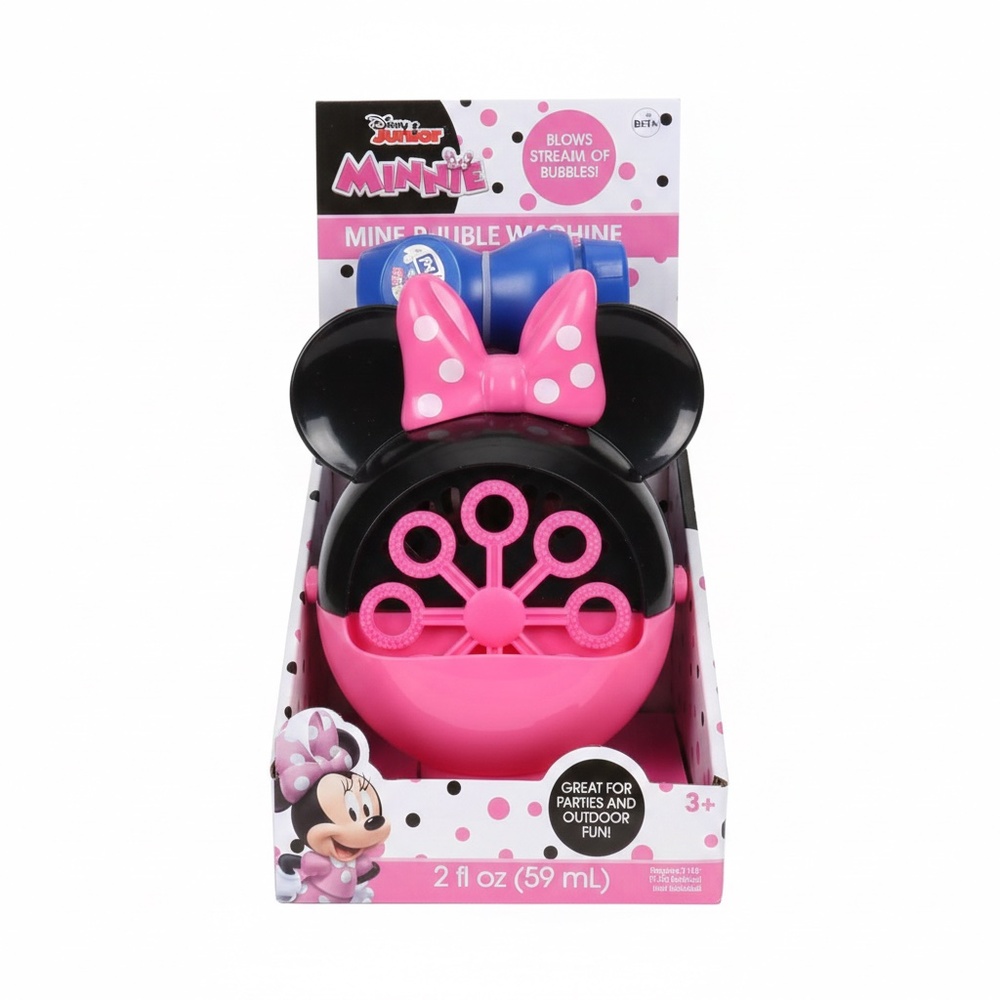 🐰🌷🐣Disney Junior Minnie Mouse Bubble Machine - NIB - Includes Bubbles